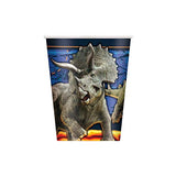 bashbox Jurassic World Dinosaurio fiesta de cumpleaños suministros Pack incluidos Pastel & Lunch Platos, Cubiertos, vasos y servilletas para 8 huéspedes