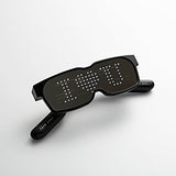 CHEMION- Único Bluetooth gafas de LED - texto personalizable y animaciones. Perfecto para fiestas Rave, conciertos