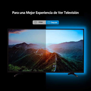 Glückluz Tira led rgb Tiras de Luces LED RGB con Mando a Distancia USB Multicolor Retroiluminación Tiras de LED Kit Completo para Decoración del Partido Fiesta Cocina PC Escritorio Monitor Hogar Regalo de Navidad(2M 5050 RGB 60 LEDs IR Remoto) (24 Botón)