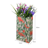 bolsa de papel, Bolsas de papel Kraft 12 piezas de papel de flores bolsos de papel con pegatinas para la boda Fiesta de cumpleaños Año Nuevo Regalo de la fiesta de compras Mechandise Bolsas de regalo