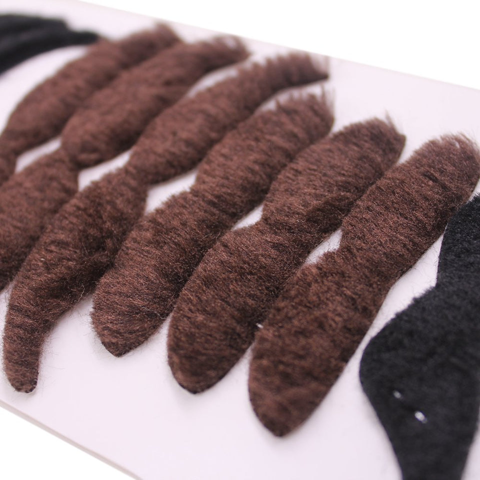 YuCool 60 Piezas de Bigotes Falsos autoadhesivos, Novedad de Bigotes Falsos para Fiesta de Disfraces y Fiesta Mexicana de Rendimiento y Fiesta