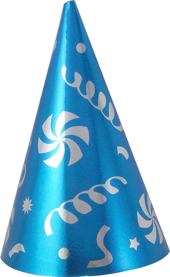 Gorro Metalizado de Colores para Fiestas - Paquete con 24 Piezas