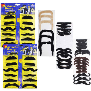 YuCool 60 Piezas de Bigotes Falsos autoadhesivos, Novedad de Bigotes Falsos para Fiesta de Disfraces y Fiesta Mexicana de Rendimiento y Fiesta