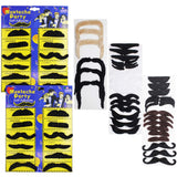 YuCool 60 Piezas de Bigotes Falsos autoadhesivos, Novedad de Bigotes Falsos para Fiesta de Disfraces y Fiesta Mexicana de Rendimiento y Fiesta