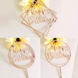[51 PACK] Globos de Cumpleaños Rosa Metálico de Fiesta para Niña o Niño | Incluye: Letrero Happy Birthday + Globos Metálicos + Globos con Confetti + Decoración de pastel + Guirnaldas rosa + Listón