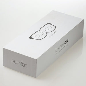 CHEMION- Único Bluetooth gafas de LED - texto personalizable y animaciones. Perfecto para fiestas Rave, conciertos