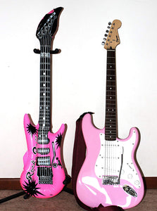 Kit de 18 Guitarras Eléctricas Inflables Gafas Micrófonos Infantil Niña Niño Fiesta
