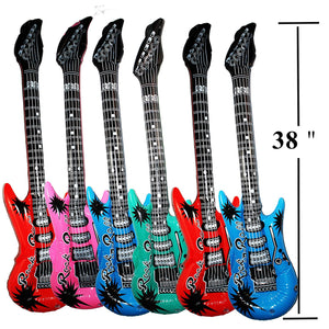 Kit de 18 Guitarras Eléctricas Inflables Gafas Micrófonos Infantil Niña Niño Fiesta